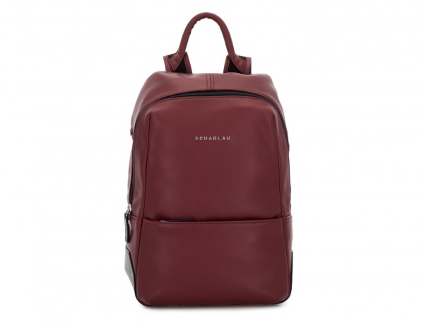 Burgundy leather backpack sale