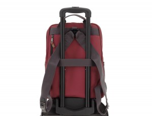 backpack in red trolley