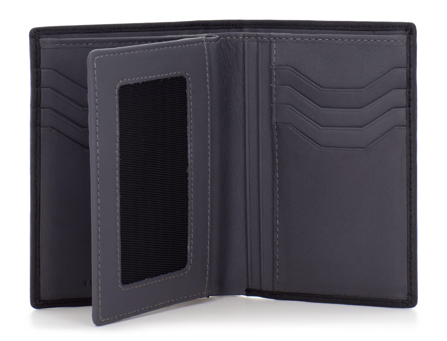 leather wallet black