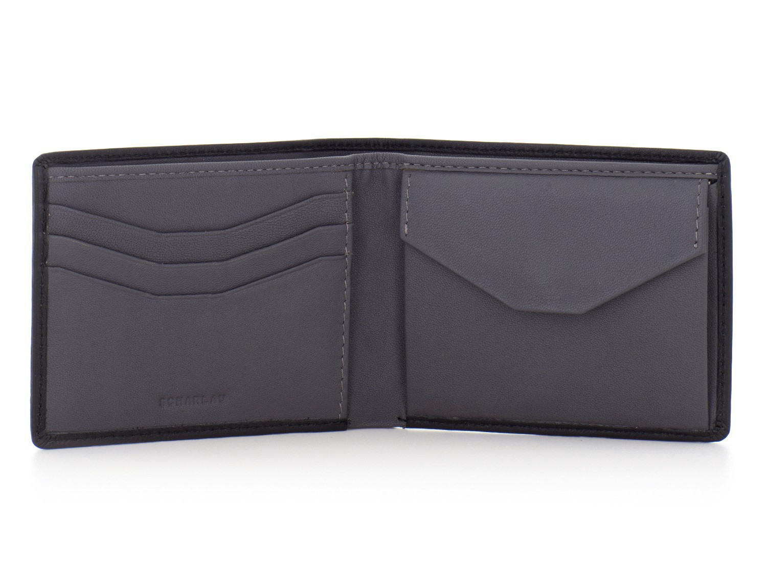 mini leather wallet for men black