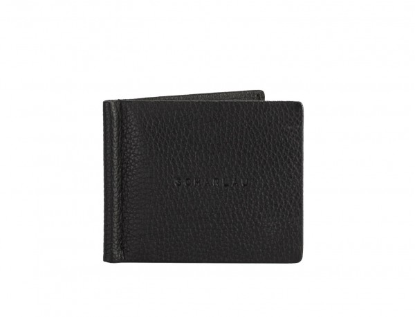 Granulated Leather Money Clip Wallet & Card Holder