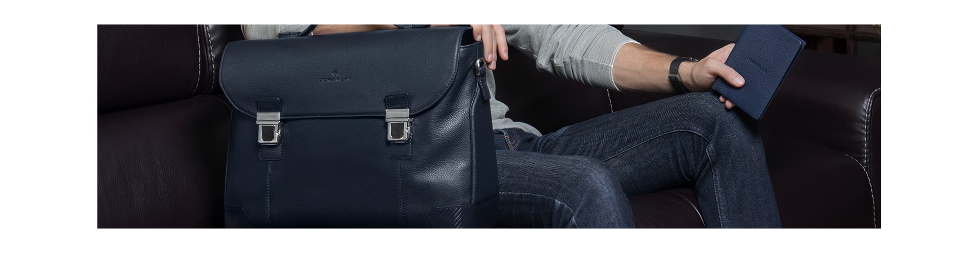 Leather Briefbags with Flap
